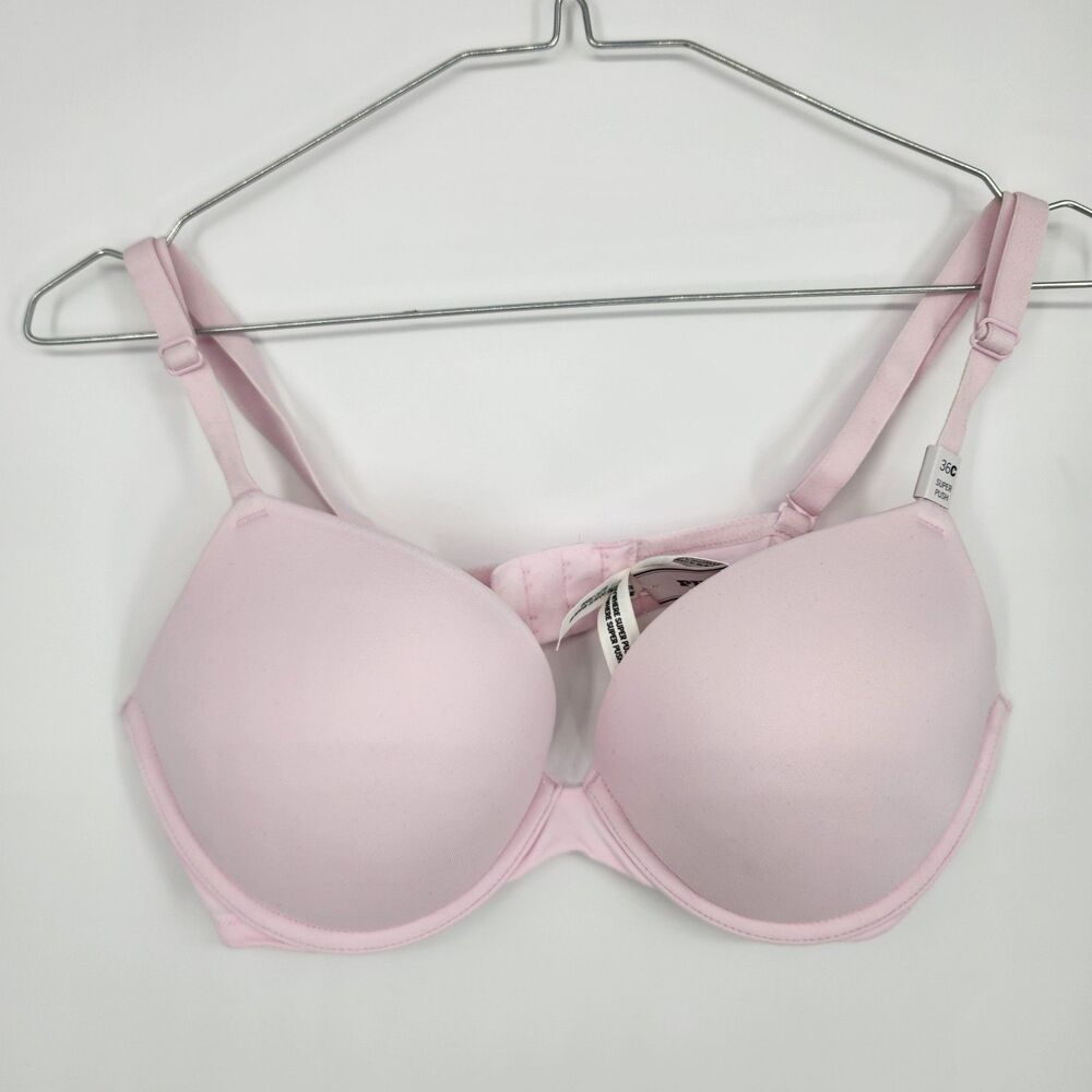Victoria's Secret 36C PINK Wear Everywhere Super Push Up Bra NWT